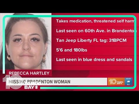 Woman missing in Bradenton, threatened self harm