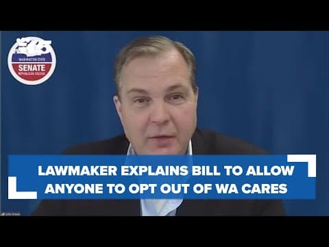 Sen. Braun explains bill to allow people to opt out of WA Cares