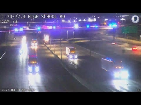 Police pursuit near Indianapolis International Airport