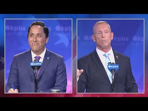 San Diego Mayor Todd Gloria faces off in debate against rival Larry Turner