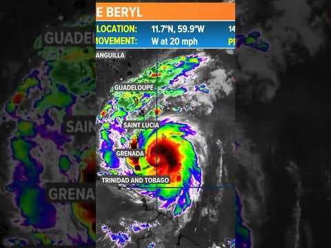 Monday 4AM Tropical Update: Hurricane Beryl expected in Gulf #hurricane #storm