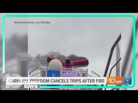 Upcoming cruises canceled after Carnival ship catches fire near Bahamas