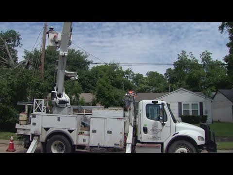 Crews work to restore power following severe Texas storms