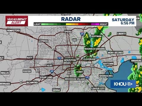 Radar: Track rain and storms as they move through the Houston area