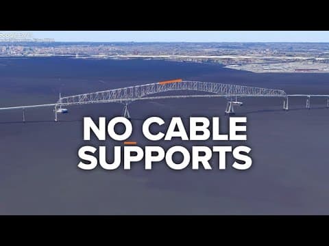 Why did the entire bridge collapse in Baltimore when it was hit by a container ship?