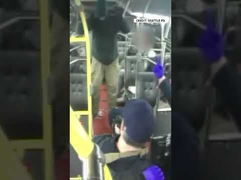 Bodycam video shows arrest of Seattle bus stabbing suspect #king5 #seattle