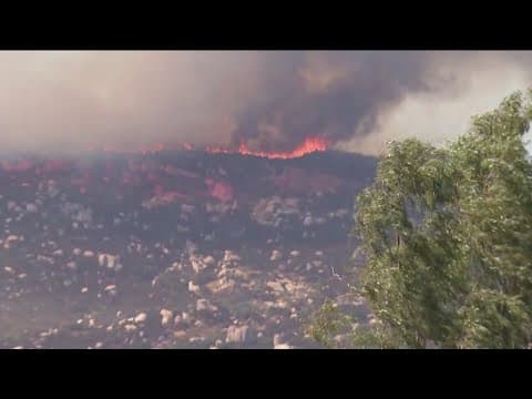 'Coyote Fire' in Potrero prompts evacuations; road closures