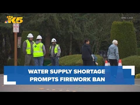 Water supply shortage prompts firework ban on Mercer Island