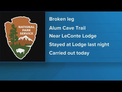 Crews rescue hiker with broken leg who sheltered overnight at LeConte Lodge due to weather condition