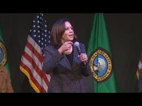 Watch: VP Kamala Harris arrives to Seattle