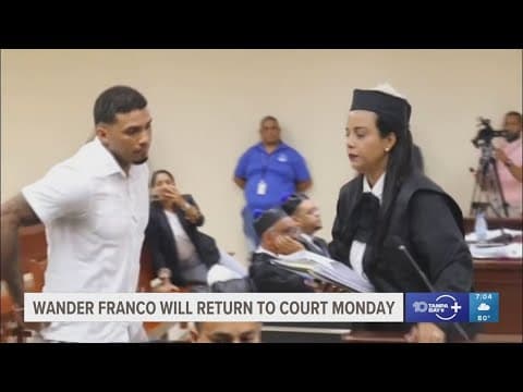 Trial for suspended Rays shortstop Wander Franco to resume Monday in Dominican Republic