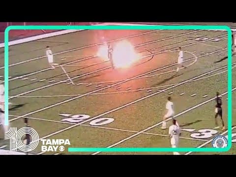 Teen arrested after shooting flare gun at soccer players during private school match in Bradenton