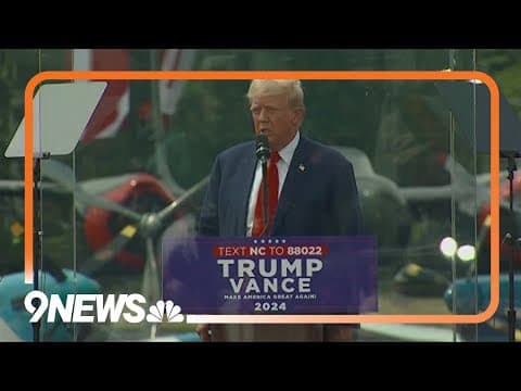 Trump holds first major outdoor rally since assassination attempt