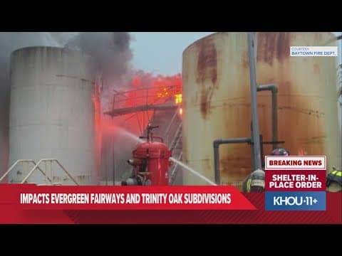 Shelter-in-place issued for Baytown neighborhoods after talk catches fire