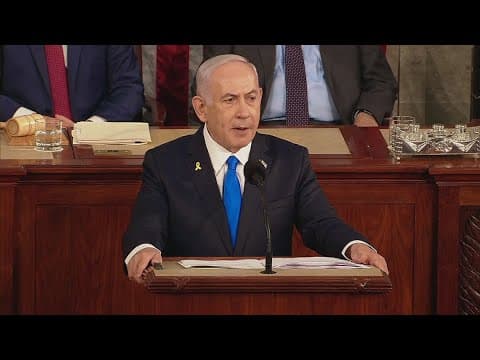 In fiery speech to Congress, Netanyahu defends war in Gaza and denounces protesters