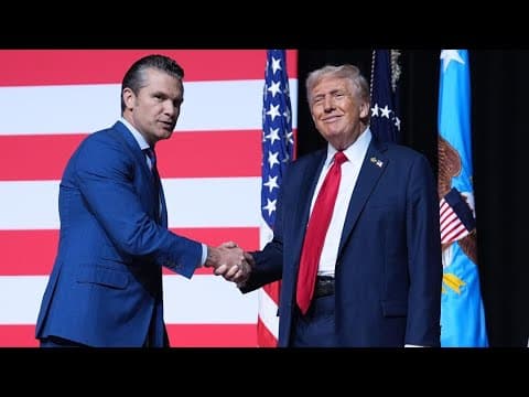 Trump and Hegseth declare an end to 'politically correct' leadership in the US military