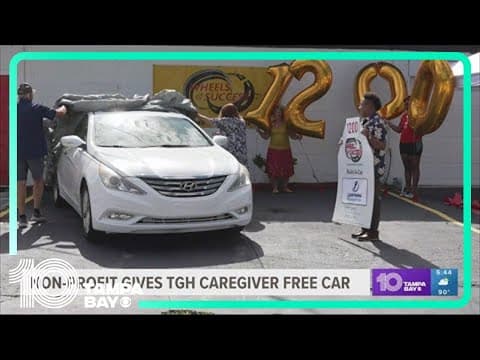 Tampa non-profit, Wheels of Success, gifts car to local caregiver