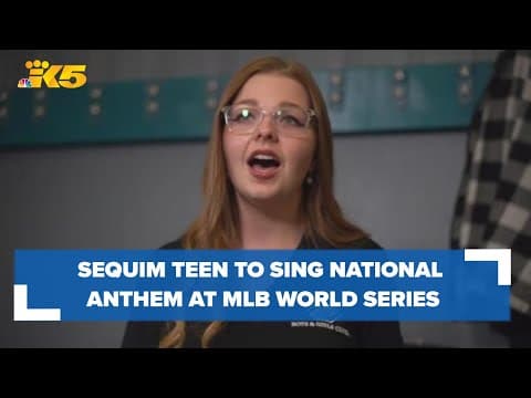 Sequim teen to sing national anthem at MLB World Series Game 2 Saturday