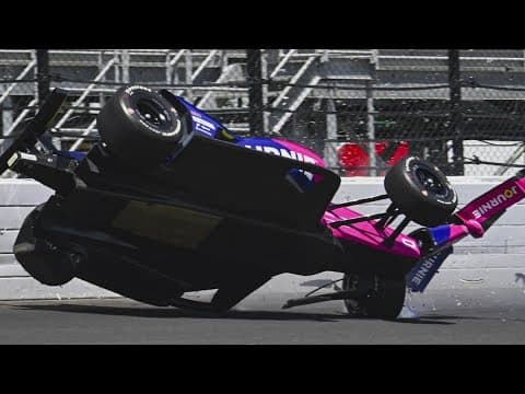 Simpson, Larson crash during Indianapolis 500 'Fast Friday' practice