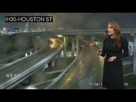 Several overpasses closed amid hazardous winter weather in Dallas