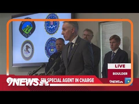 Full news conference: State, federal charges filed against suspect in Boulder attack