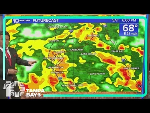 Tracking Gulf system's potential severe weather impacts on Tampa Bay area