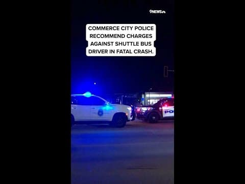 Police recommend charges against shuttle bus driver in fatal crash