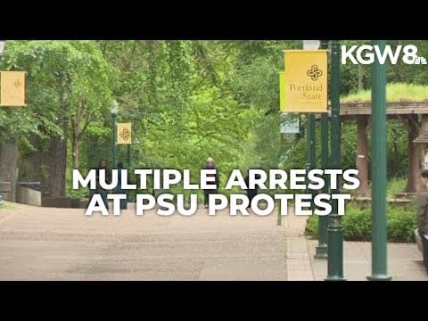 5 people arrested at protest at Portland State University