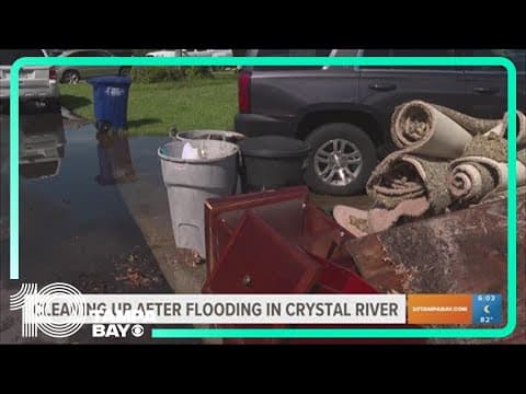 Crystal River cleans up after massive floods from Idalia