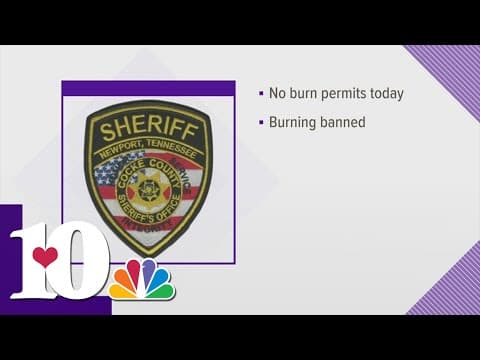 No burn permits issued in Cocke Co.