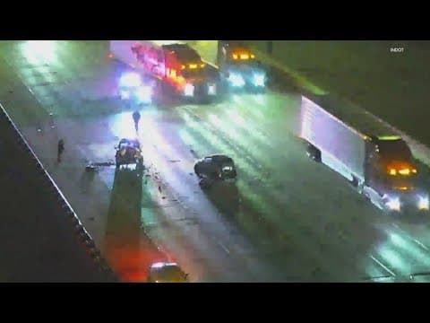 ISP: 4 injured in crash along I-70 on Indianapolis' east side; driver sought
