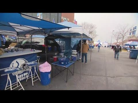 Colts fans prepare for Sunday's game in Lucas Oil against Tampa Bay Buccaneers