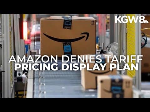 Amazon denies tariff pricing display plan