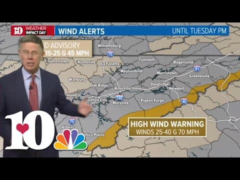 Gusty winds fuel extreme fire danger across East Tennessee to start the week
