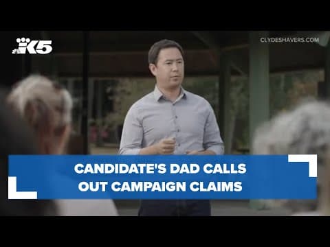 Candidate's dad calls out campaign claims