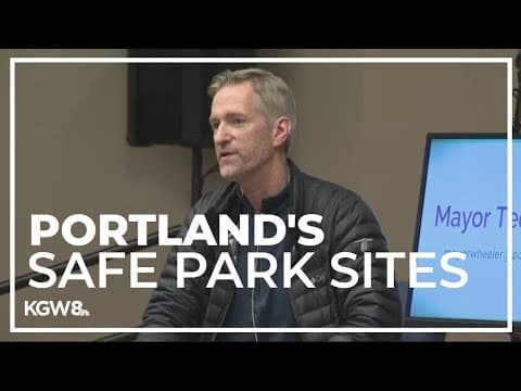 Mayor Wheeler talks safe park sites in Portland's Montavilla neighborhood