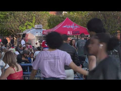 Capitals playoff pep rally kicked off at Union Market