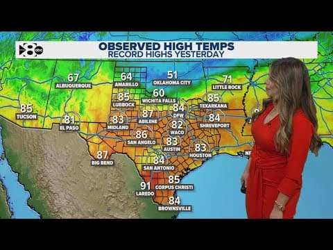 DFW Weather: Nearly a dozen Texas cities break heat records