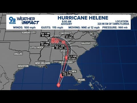 Tracking the impacts of Hurricane Helene