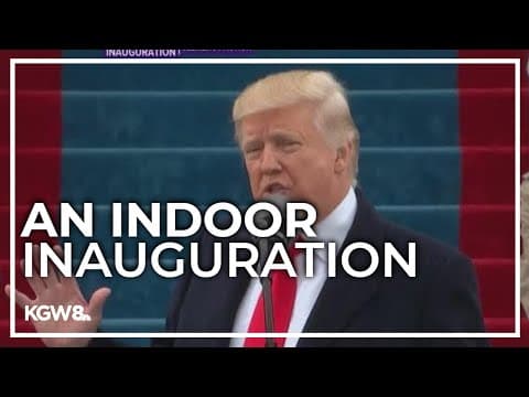 Trump presidential inauguration moved indoors
