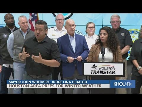 Recorded Sat. 1/18: Houston, Harris Co. leaders prep for winter weather