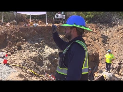 City of San Diego fixing break in 36-inch water main off Black Mountain