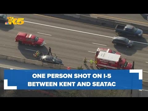 BREAKING: 1 shot on I-5 near SeaTac