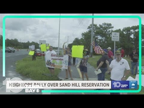 Neighbors rally to stop possible sale of portions of Sand Hill Reservation