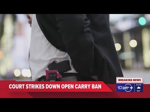 Appeals court strikes down Florida's open carry ban