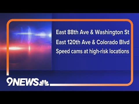 Red-light, speed cameras installed in Thornton to slow drivers down