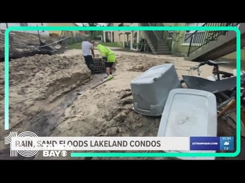 Rain and sand flood Lakeland condos