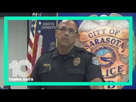 Sarasota Police Chief Rex Troche gives details on officer hit by car