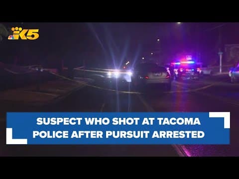 Man shoots at Tacoma officer after pursuit