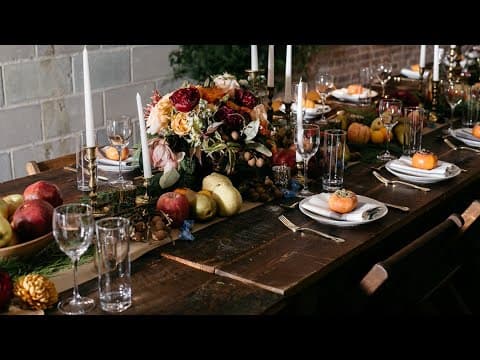 Pro tips for designing a Thanksgiving tablescape